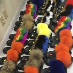 Fox Fur Slides